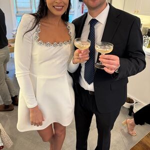 Nadine Merabi Kimberly White Dress XS - worn for a few hours only! Dry cleaned